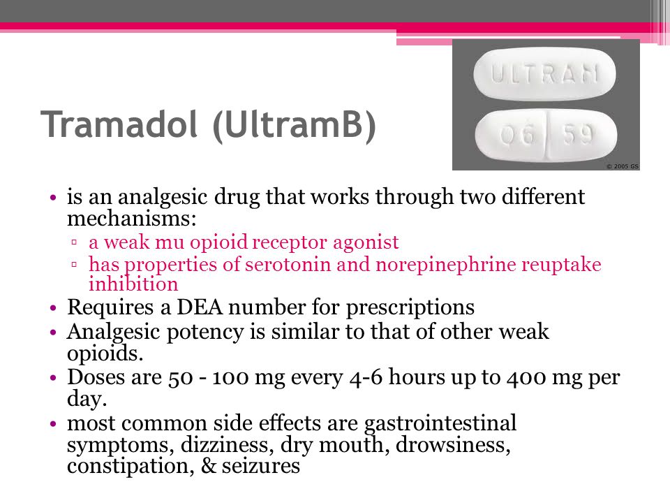 tramadol vs hydrocodone opioids side effect